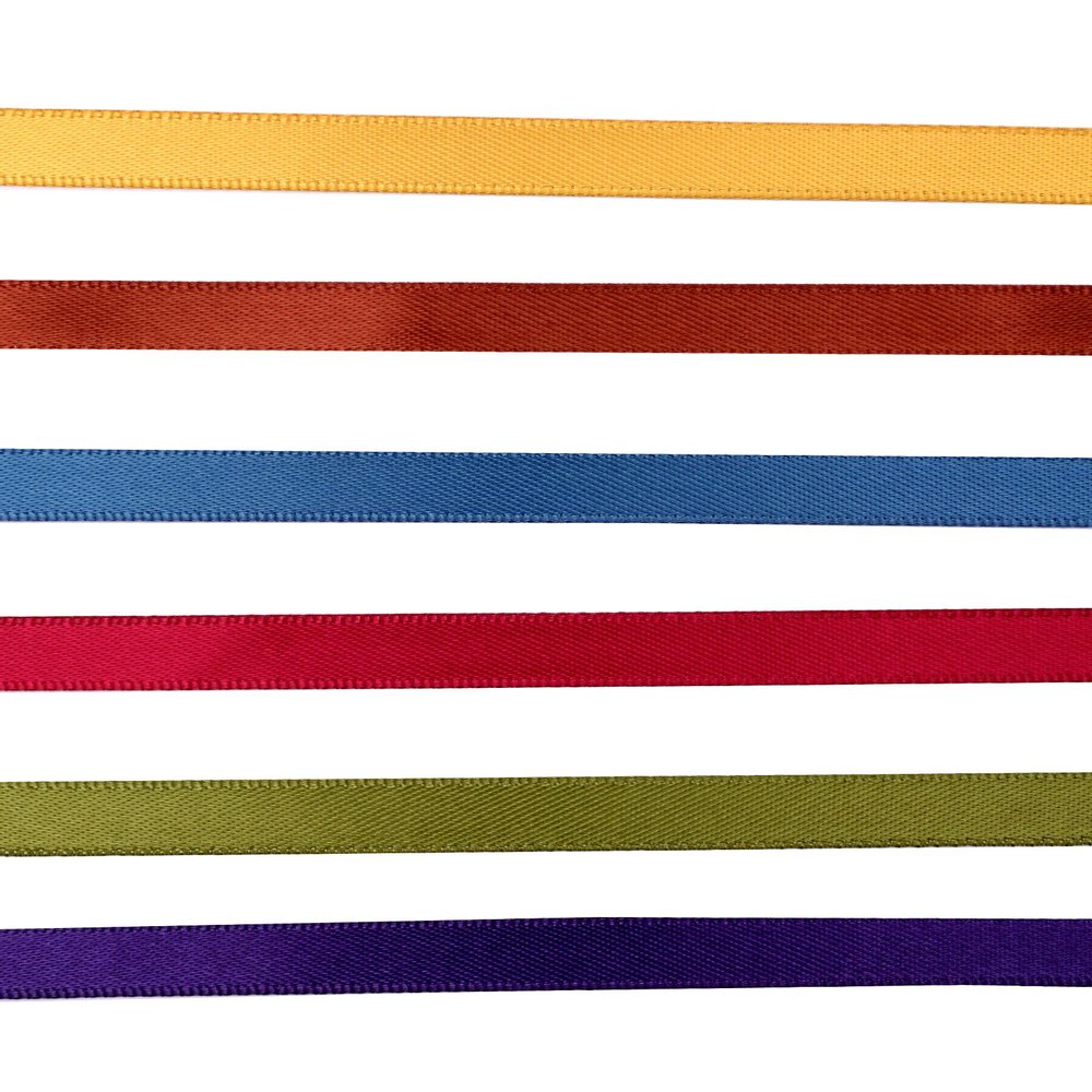 Vaessen Creative Organza Ribbon 6 Colours 6mmx2m Autumn
