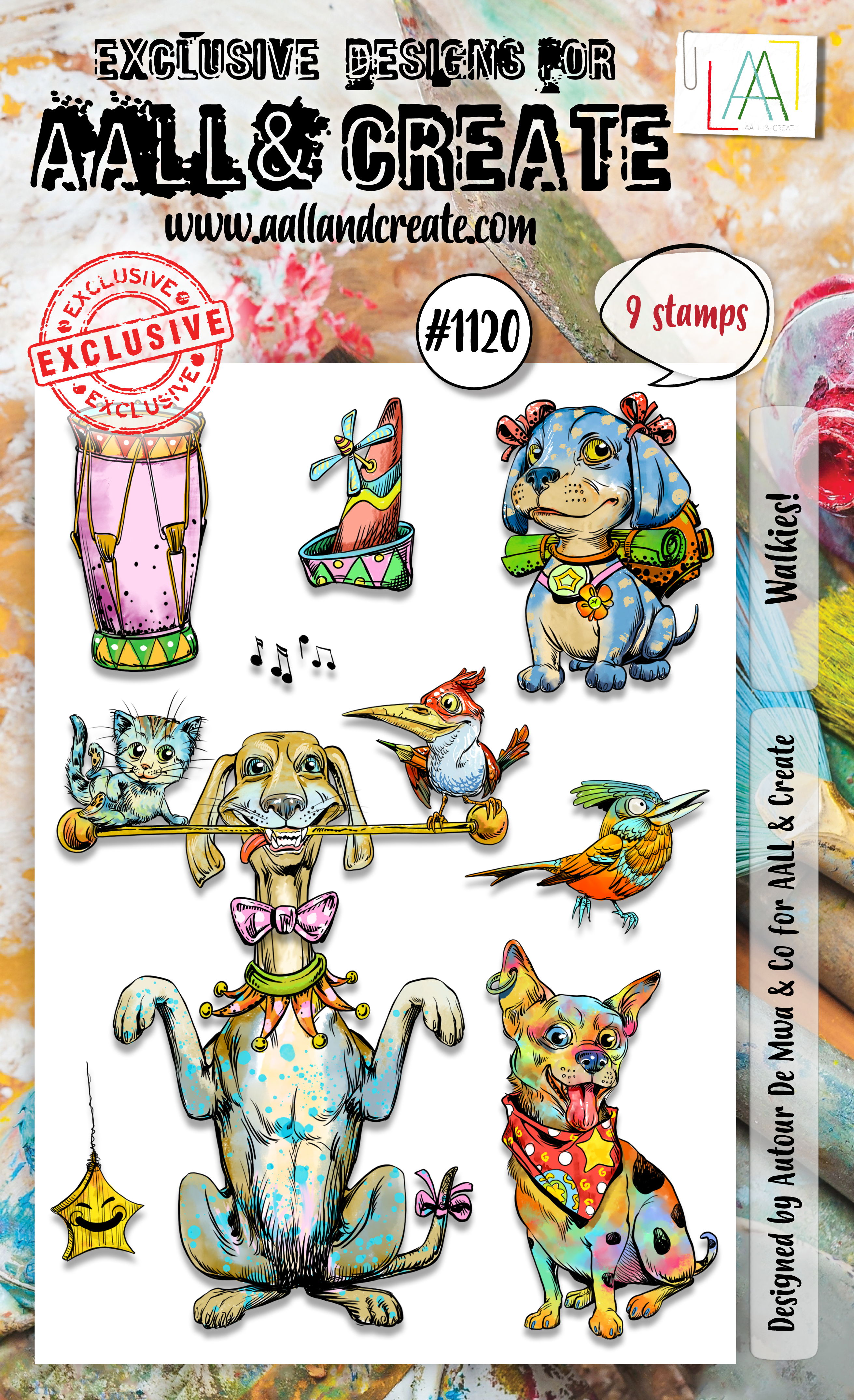 AALL and Create - A6 Stamp Set - Walkies!