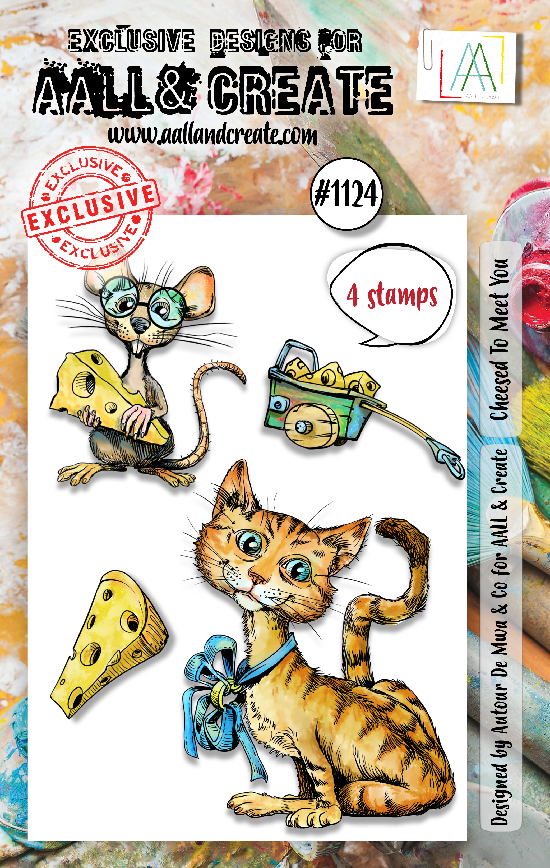 AALL and Create - A7 Stamp Set - Cheesed To Meet You