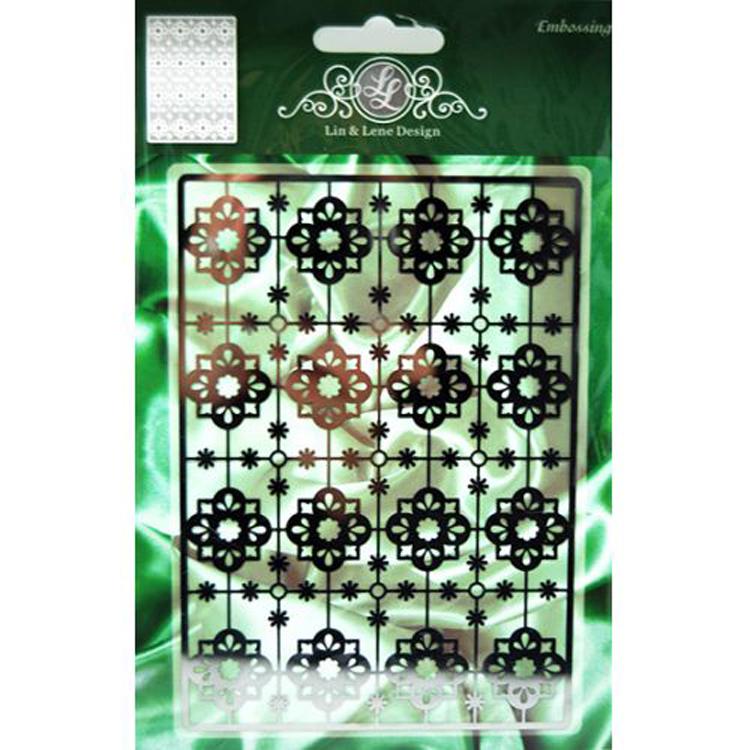 Joy! Crafts Embossing Stencil Background-Floral Lattice