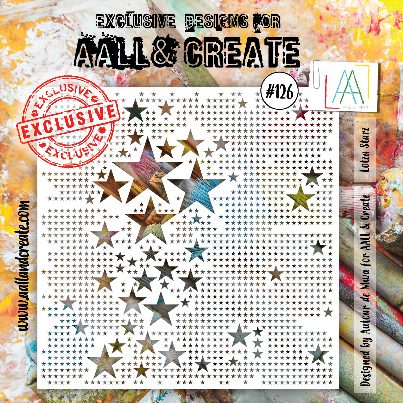 AALL and Create Stencil - 126 - Lotza Starz