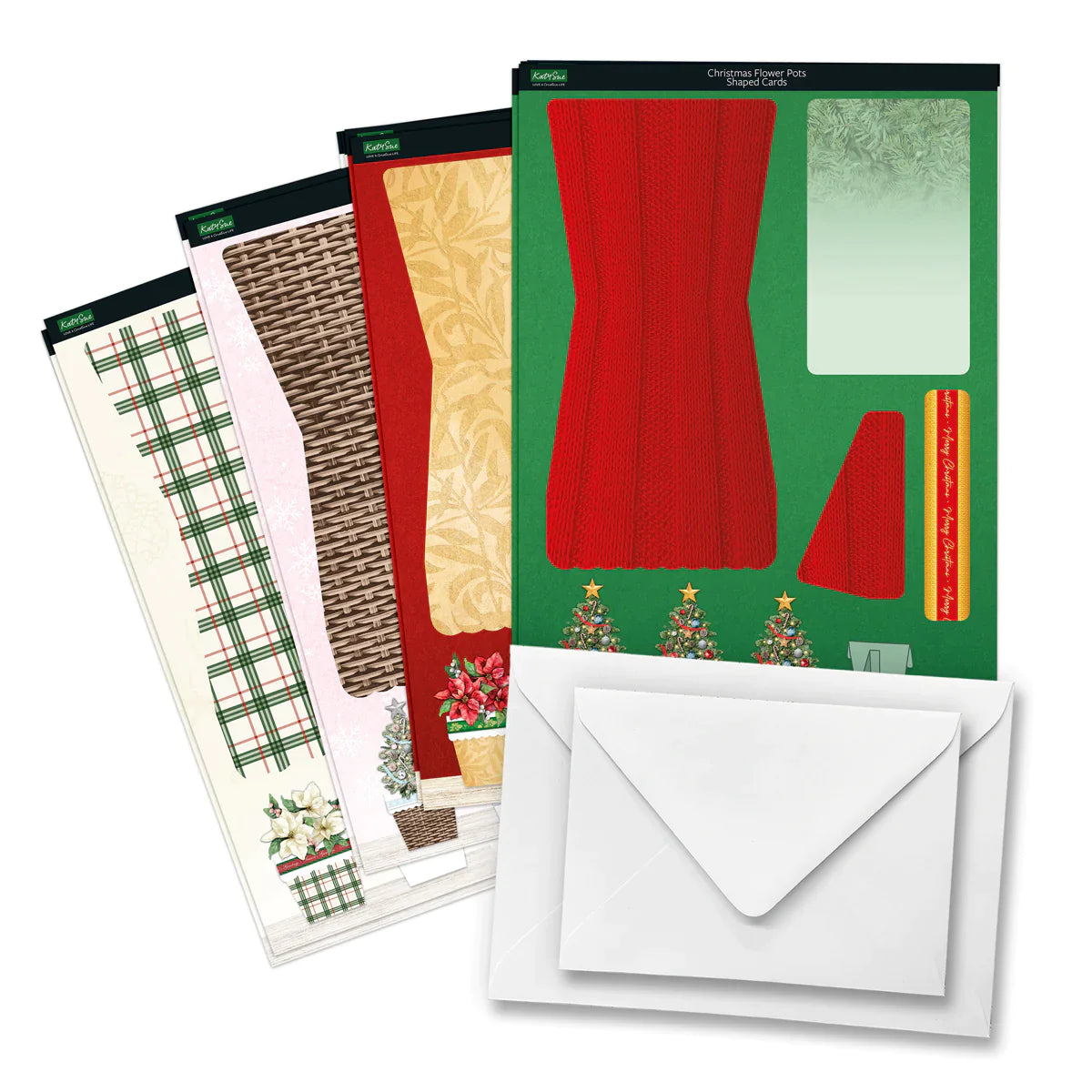 Christmas Flower Pots Card Making Kit