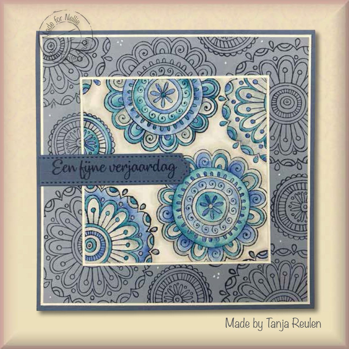 Nellie's Choice Clear Stamp Mandalas Paisley Flower 2