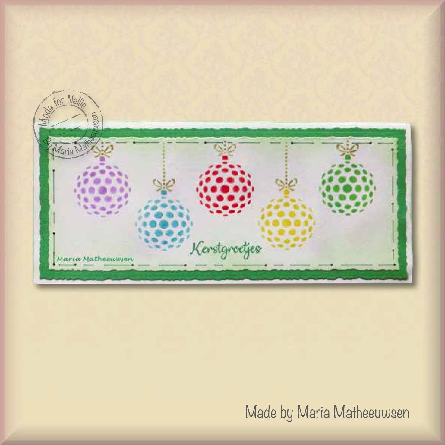Nellie's Choice Mixed Media Stencil - Slim Line - Christmas Baubles