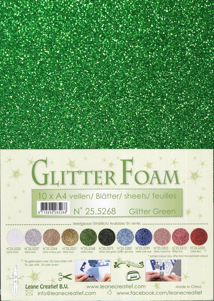 10 Glitter Foam Sheets A4