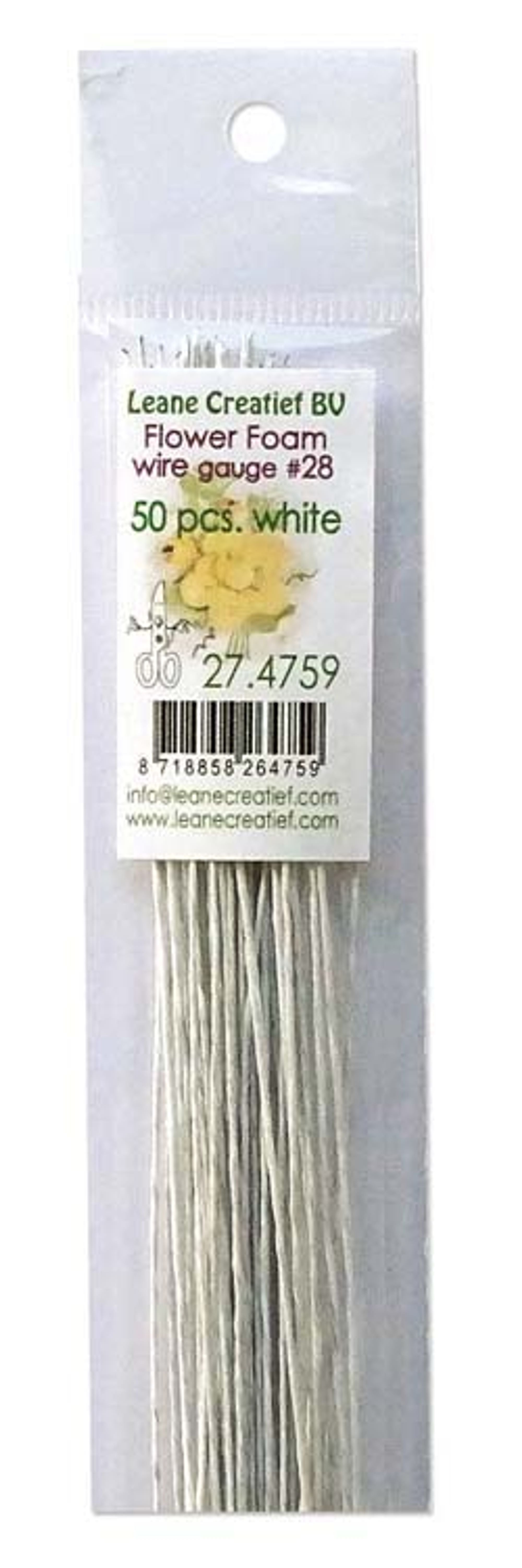 White Cloth Floral Wire
