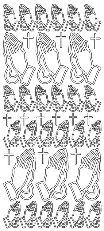 Peel-Off Stickers - Praying Hands