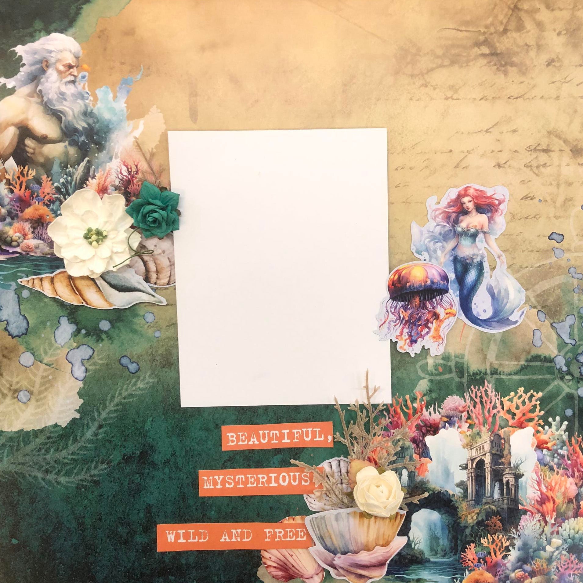 3Quarter Designs Poseidon's Kingdom 12x12 Scrapbook Collection