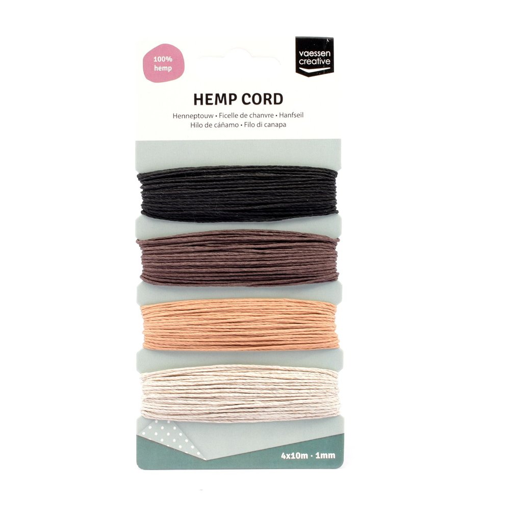 Vaessen Creative Hemp Cord Naturel 4x10m