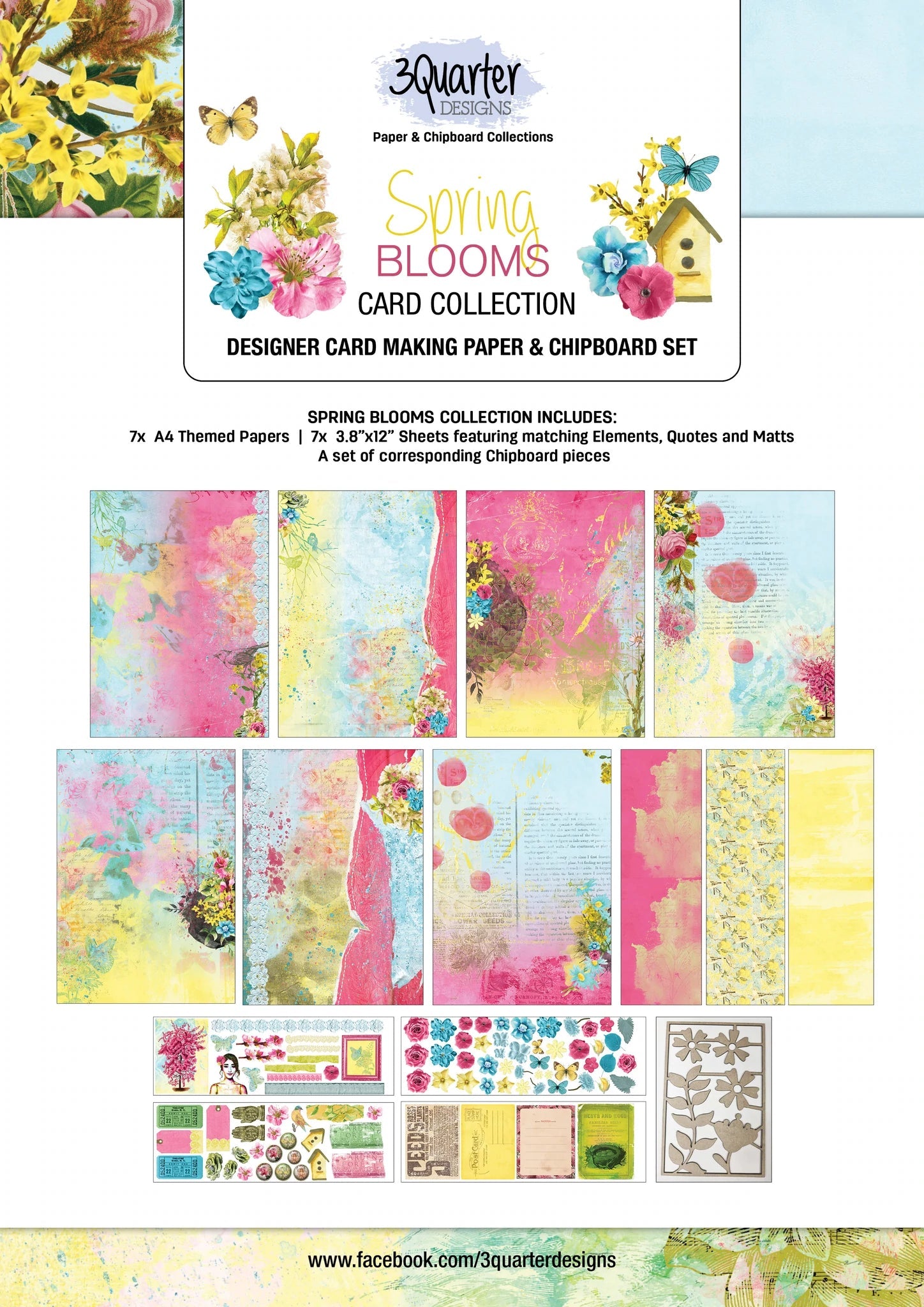 3Quarter Designs - Card Collection - Spring Blooms