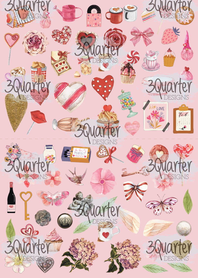 3Quarter Designs - 12" X 12" Paper Pack - Always Yours