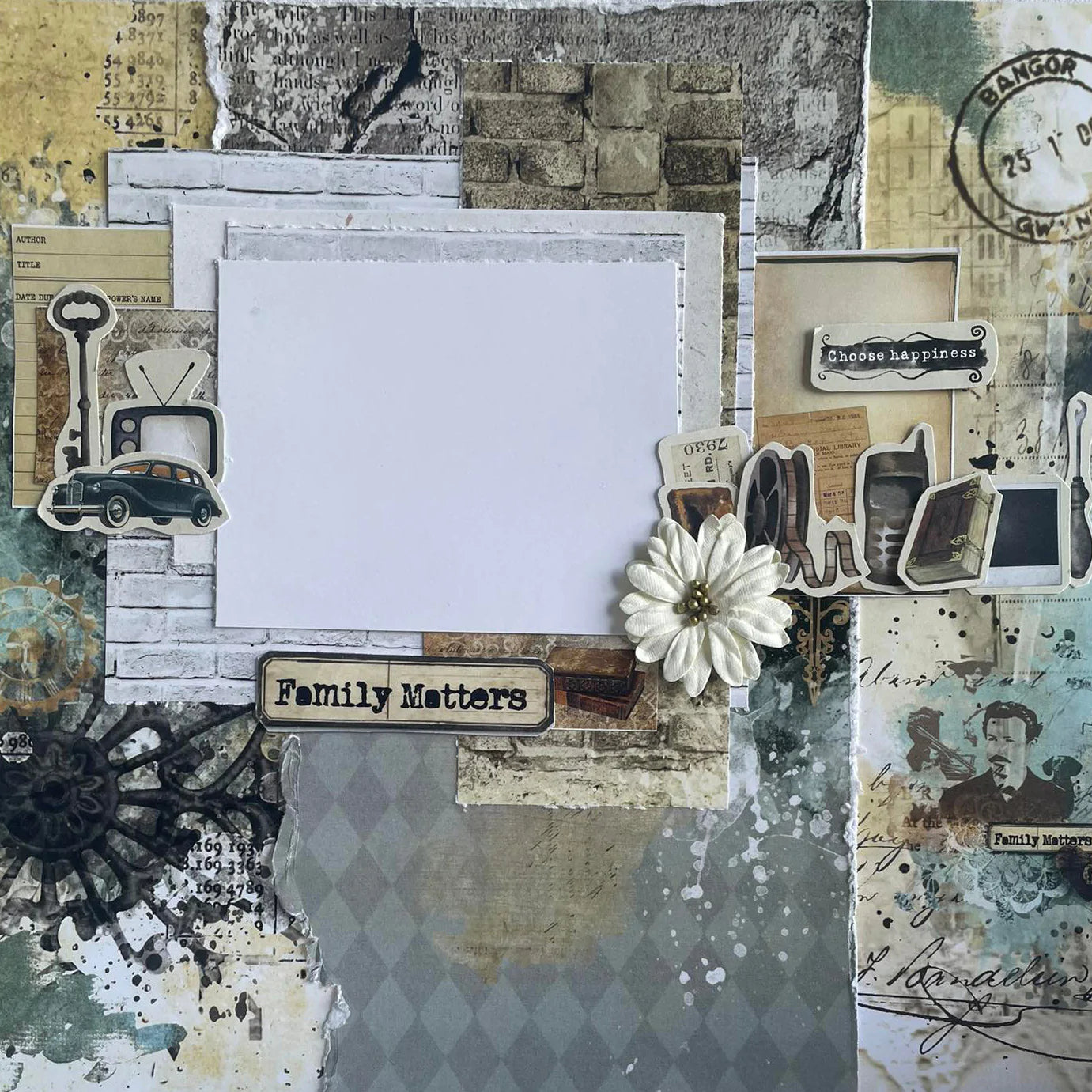 3Quarter Designs - 12" X 12" Paper Pack - Vintage Man