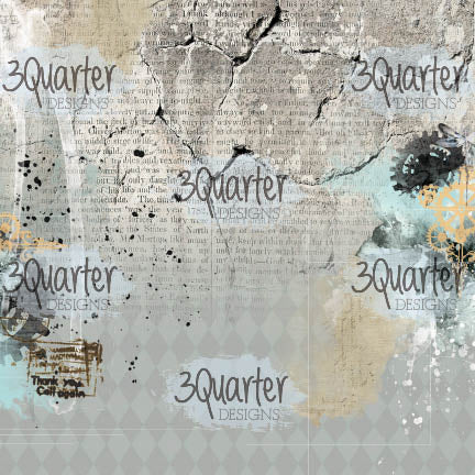 3Quarter Designs - 6" X 6" Paper Pack - Vintage Man