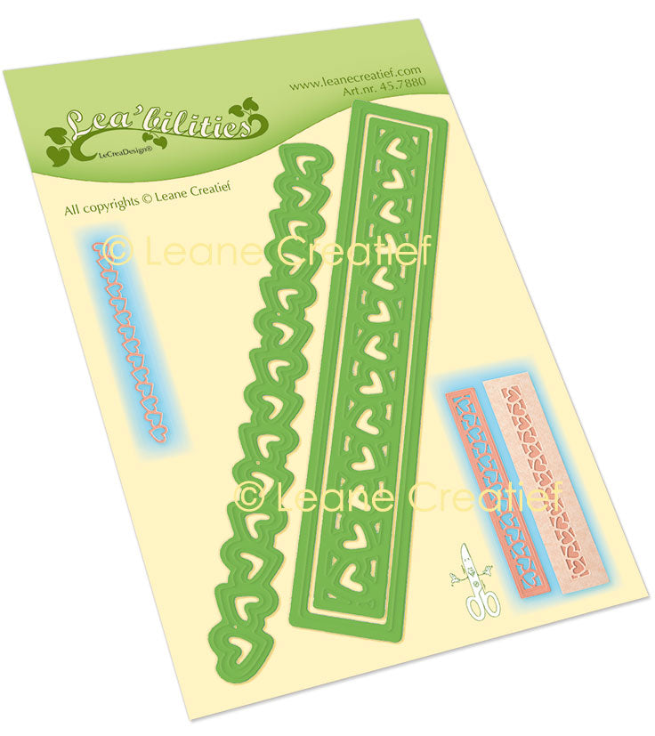 Lea’bilitie Borders Hearts Cutting Die