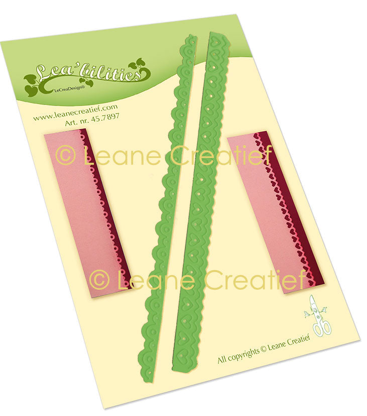 Lea’bilitie Card Edges Scallop – Hearts Cut And Embossing Die