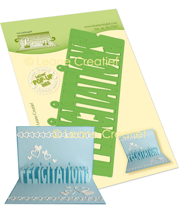 Lea’bilitie Pop-Up Souhaits Félicitation (Fr.) Cutting Die