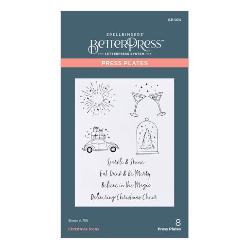 Christmas Icons Press Plate from the BetterPress Christmas Collection