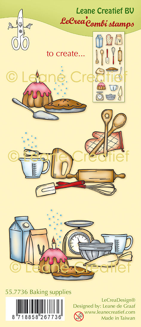 LeCreaDesign Combi Clear Stamp Baking Supplies