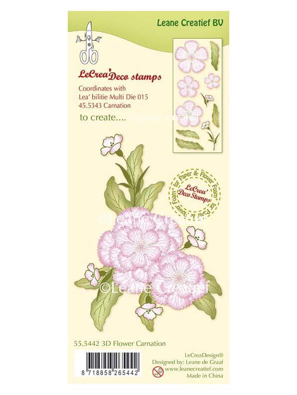 Lecreadesign Clear Stamp 3D Flower Carnation