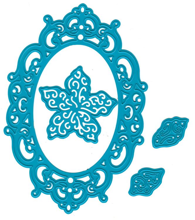 Joy Crafts Die - Oval, Flower with Leaves