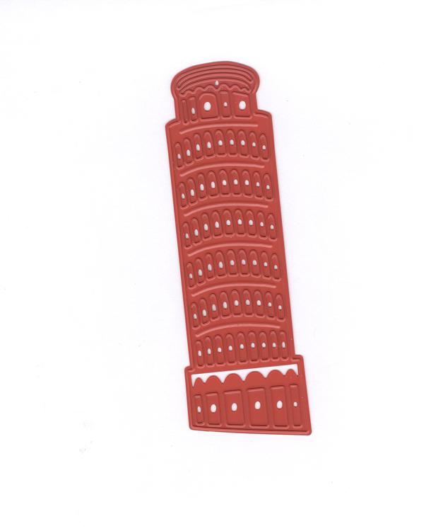 Cutting- Embossing- Debossing die - Tower of Pisa