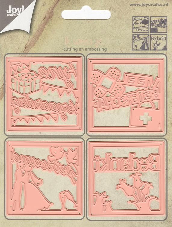 Joy! Crafts - Cut-Emboss-Deboss Die -Text Squares