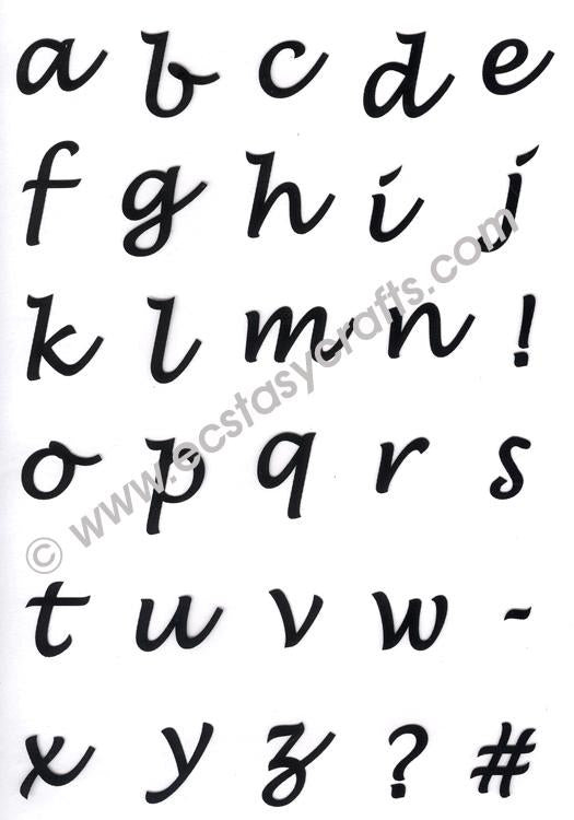 Joy Crafts - Clear Stamp Set- Alphabet Lowercase