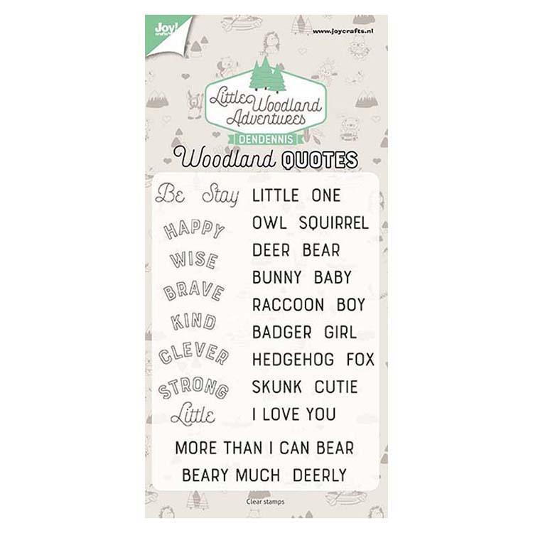 Joy! Crafts Clear Stamp - Woodland Quotes