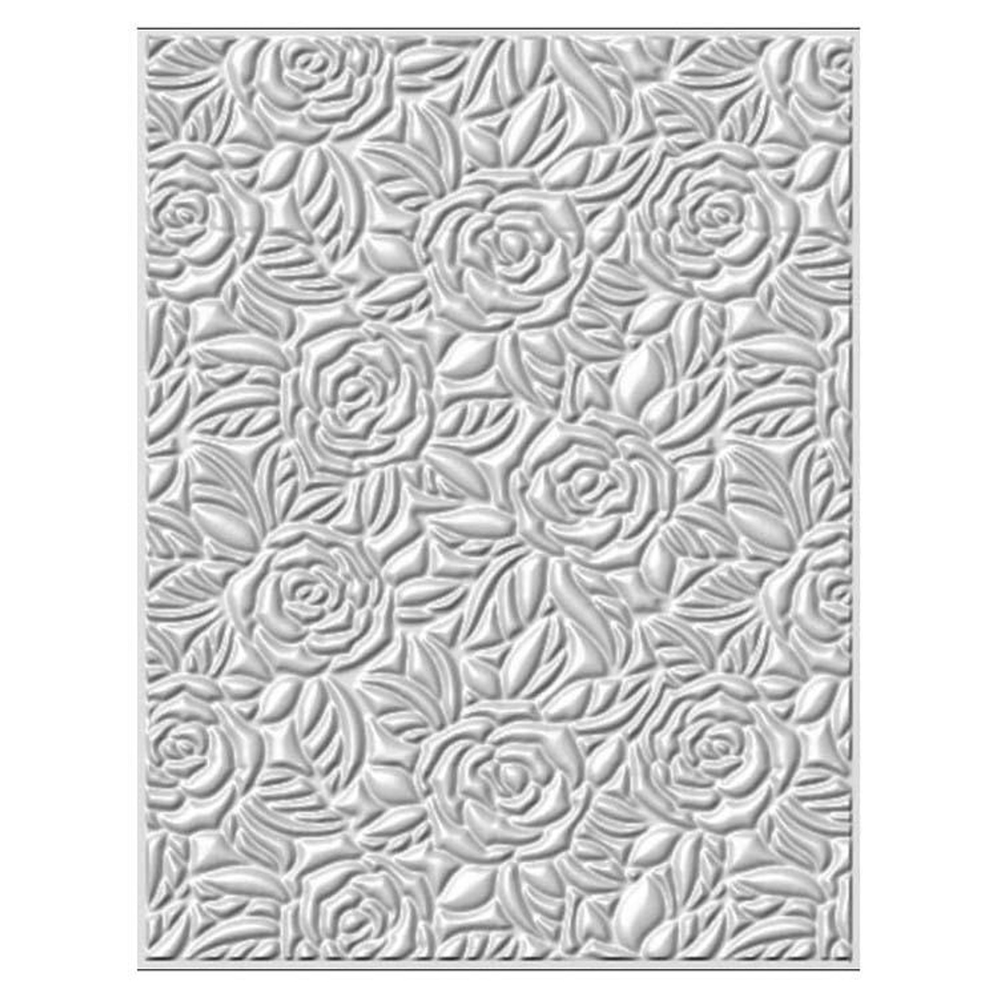 Creative Expressions Embossing Folder 3D 5 3/4 x 7 1/2 Rose Bed
