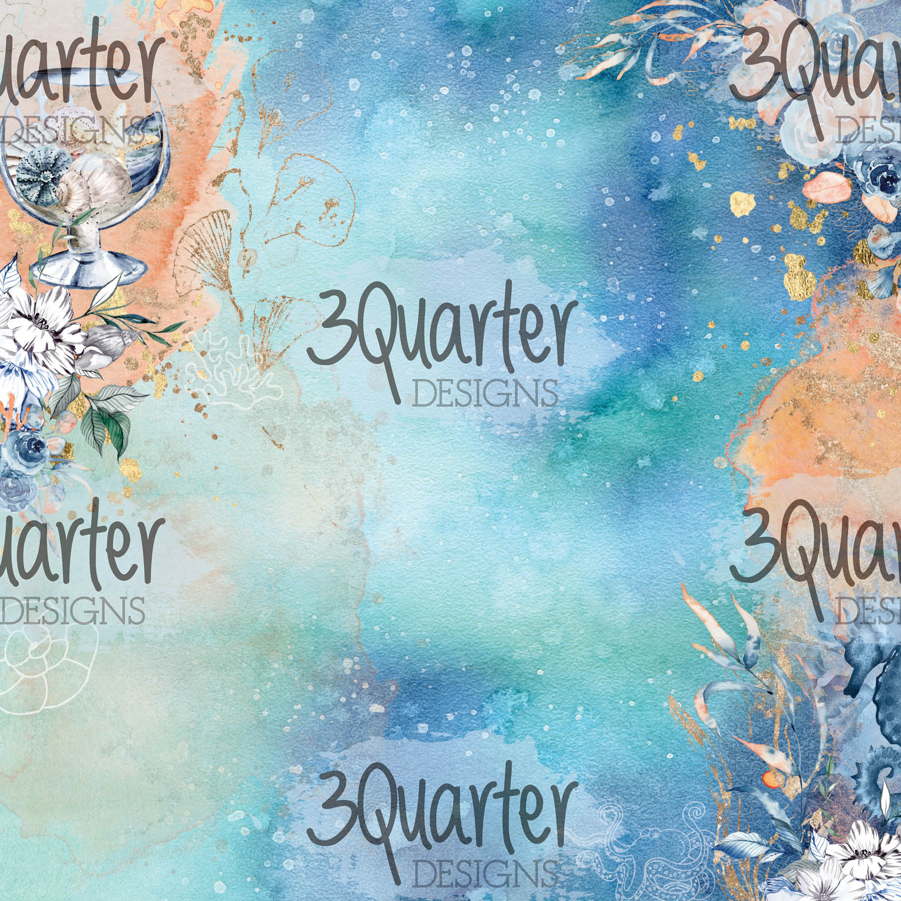 3Quarter Designs - Ocean Lovers - Paper Pad 6 x 6