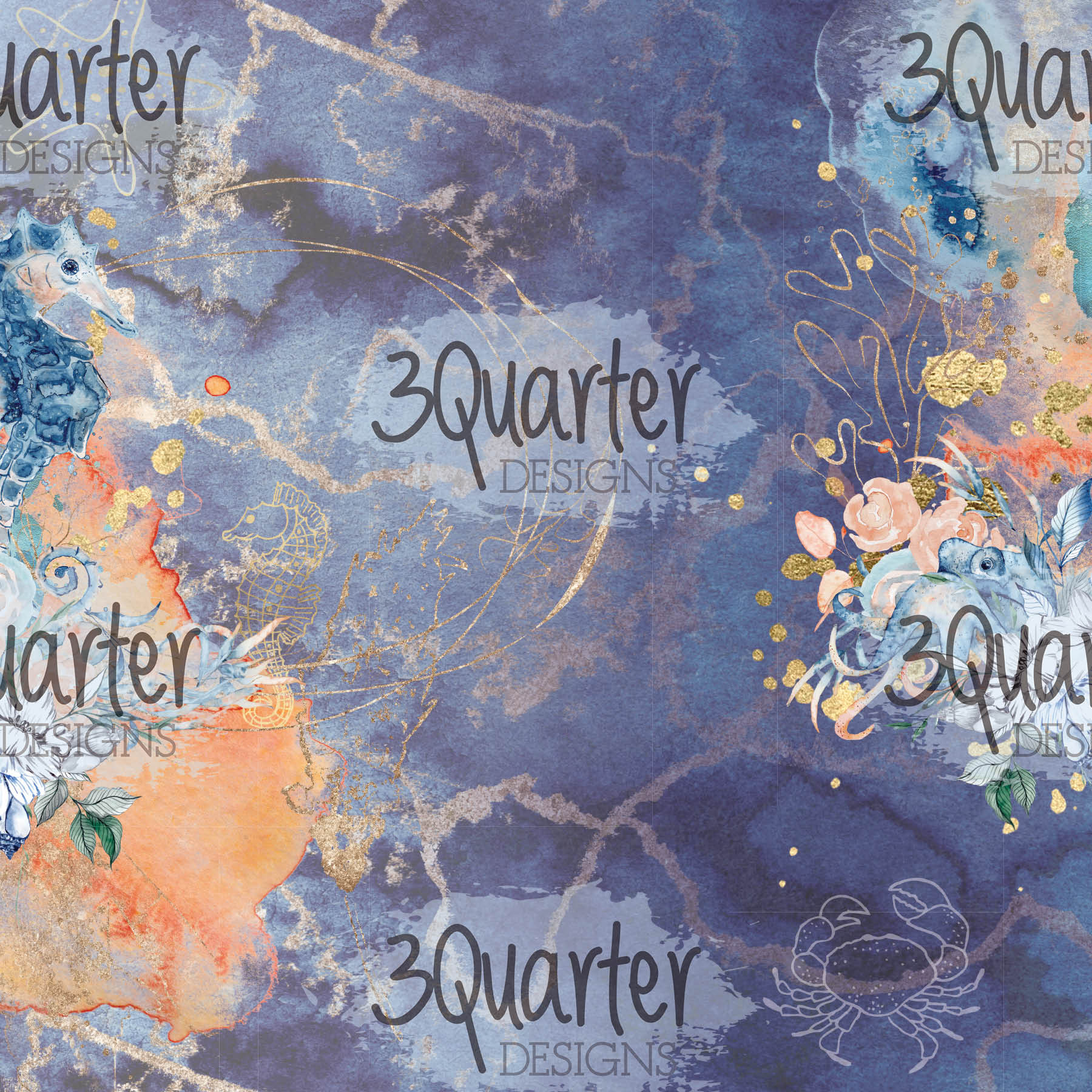 3Quarter Designs - Ocean Lovers - Paper Pad 6 x 6