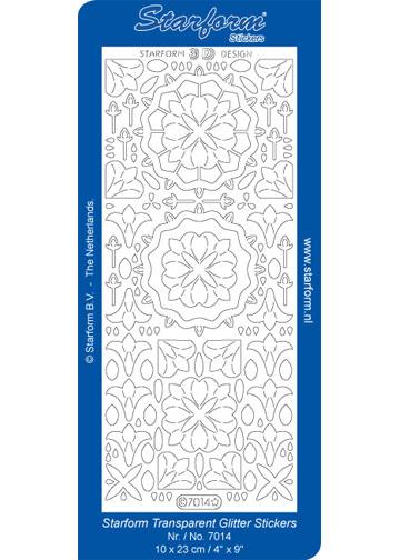 Deco Stickers - Glitter Medallion Shapes