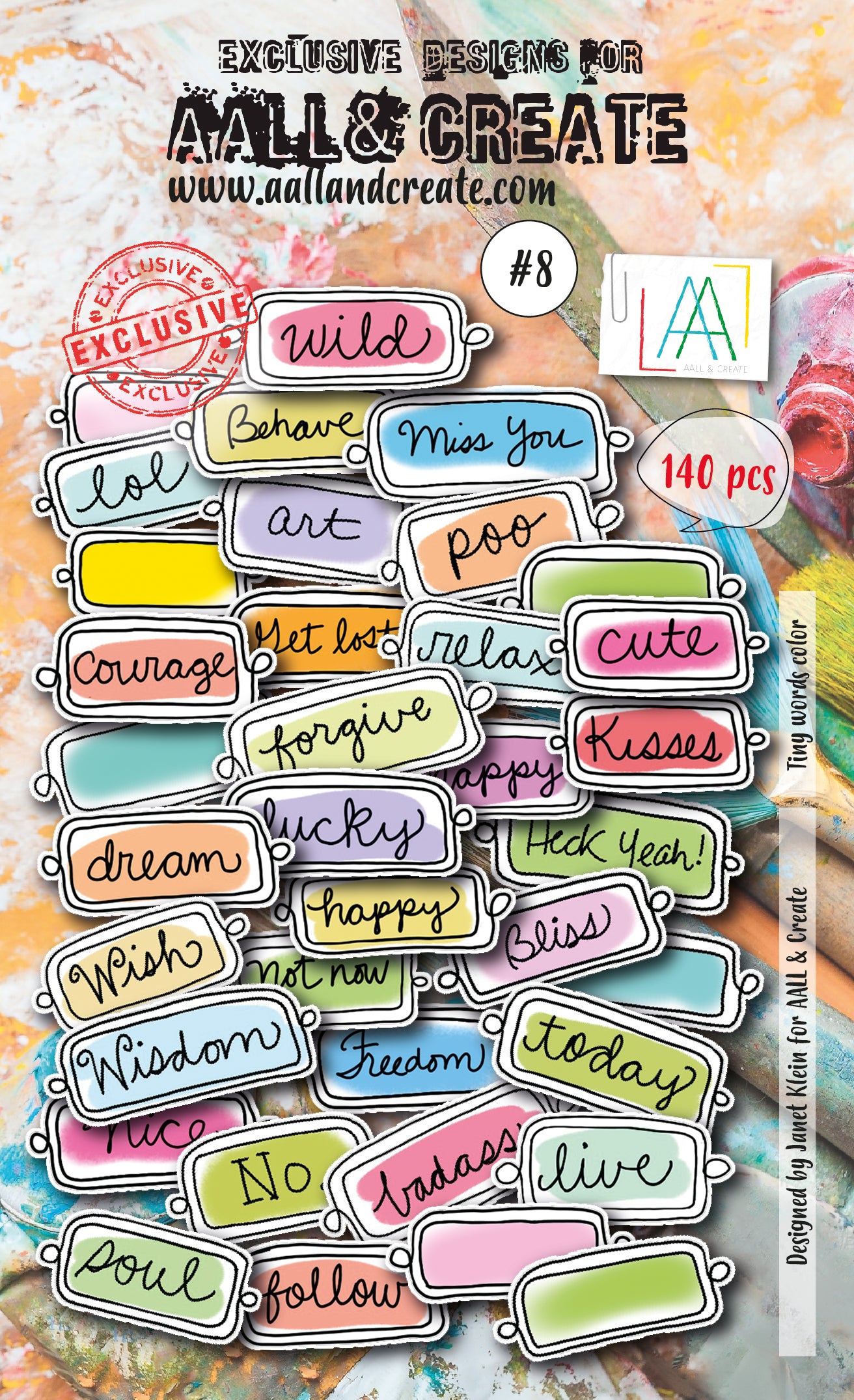AALL and Create Ephemera - 008 - Tiny Words Color