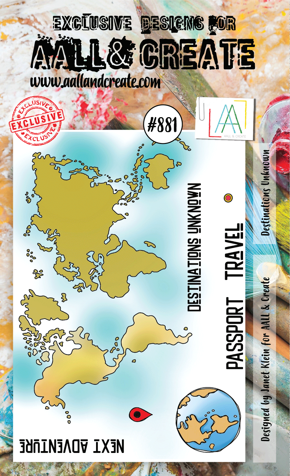 AALL and Create Stamp Set -881- Destinations Unknown