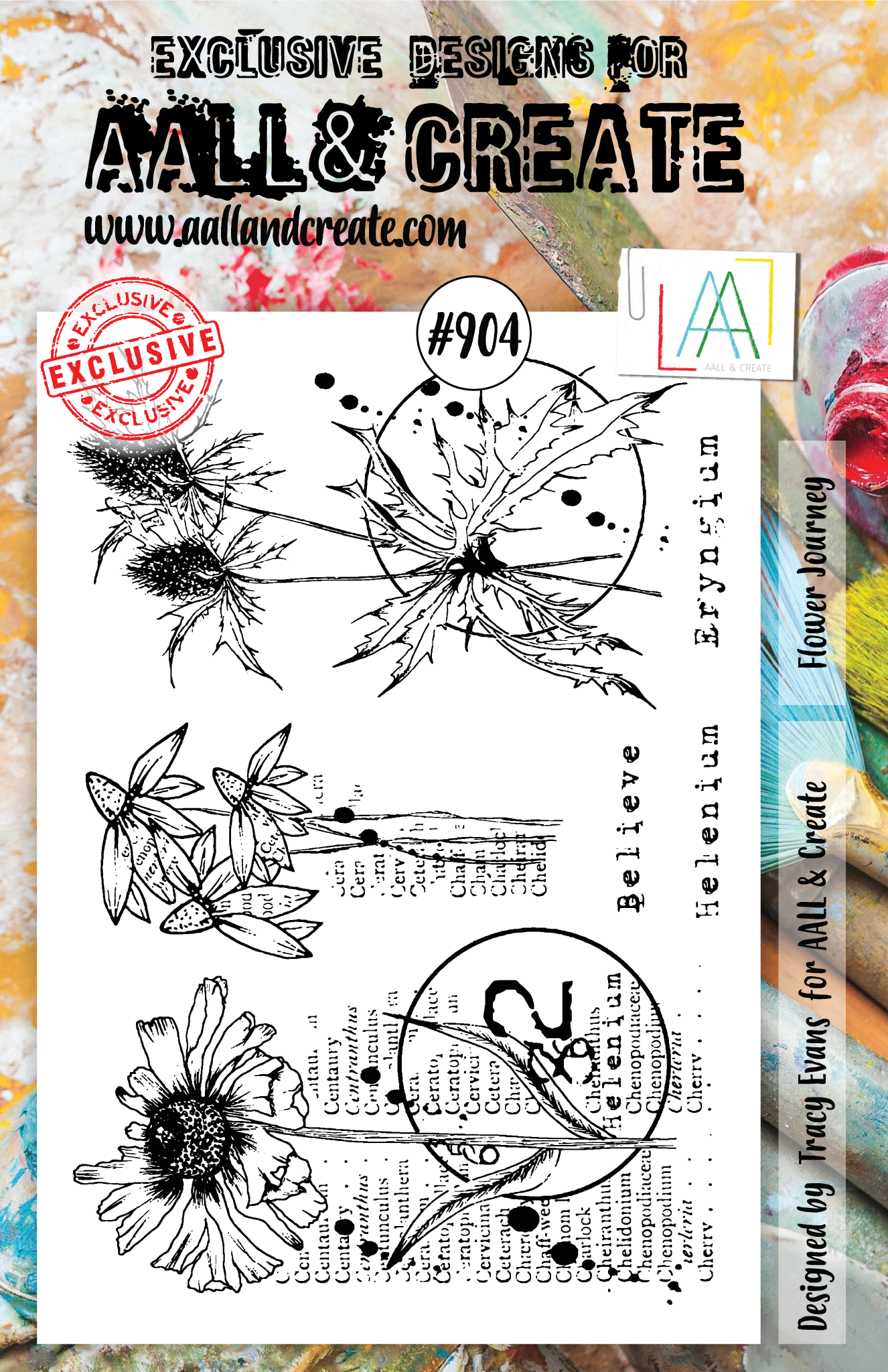 AALL and Create Stamp Set -904 - Flower Journey