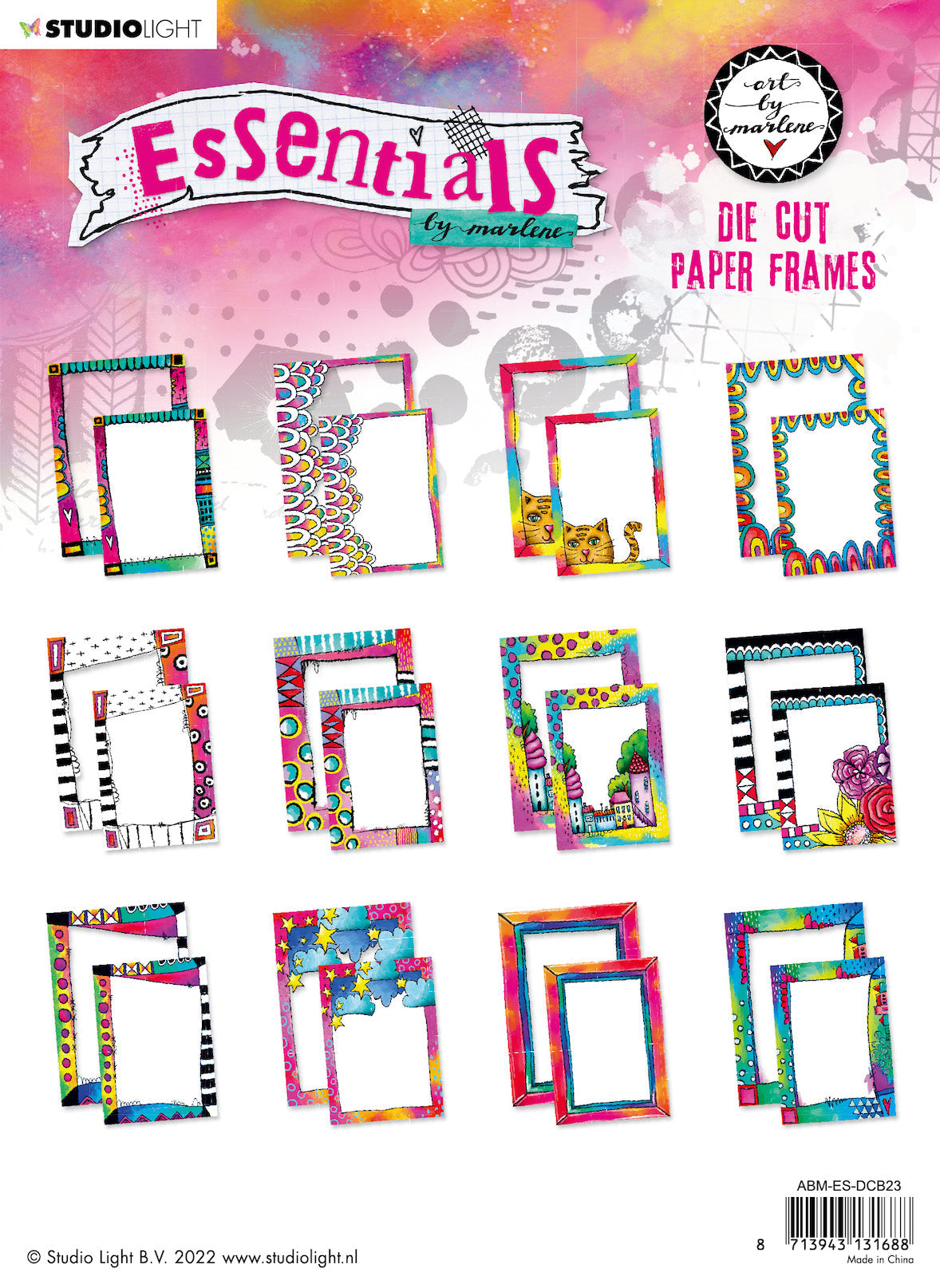 ABM Die Cut Block Paper Frames Fit To Journal Perfect Size Essentials 170x240x5mm 24 SH nr.23