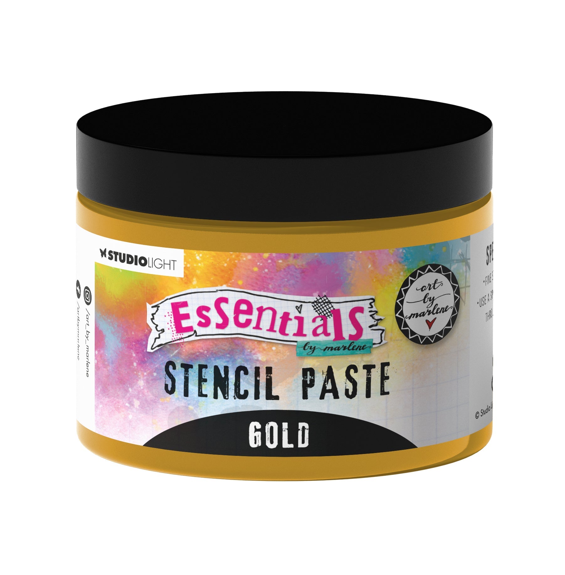 ABM Stencil Paste Gold Metallic Essentials 70x60x70mm 1 PC nr.03