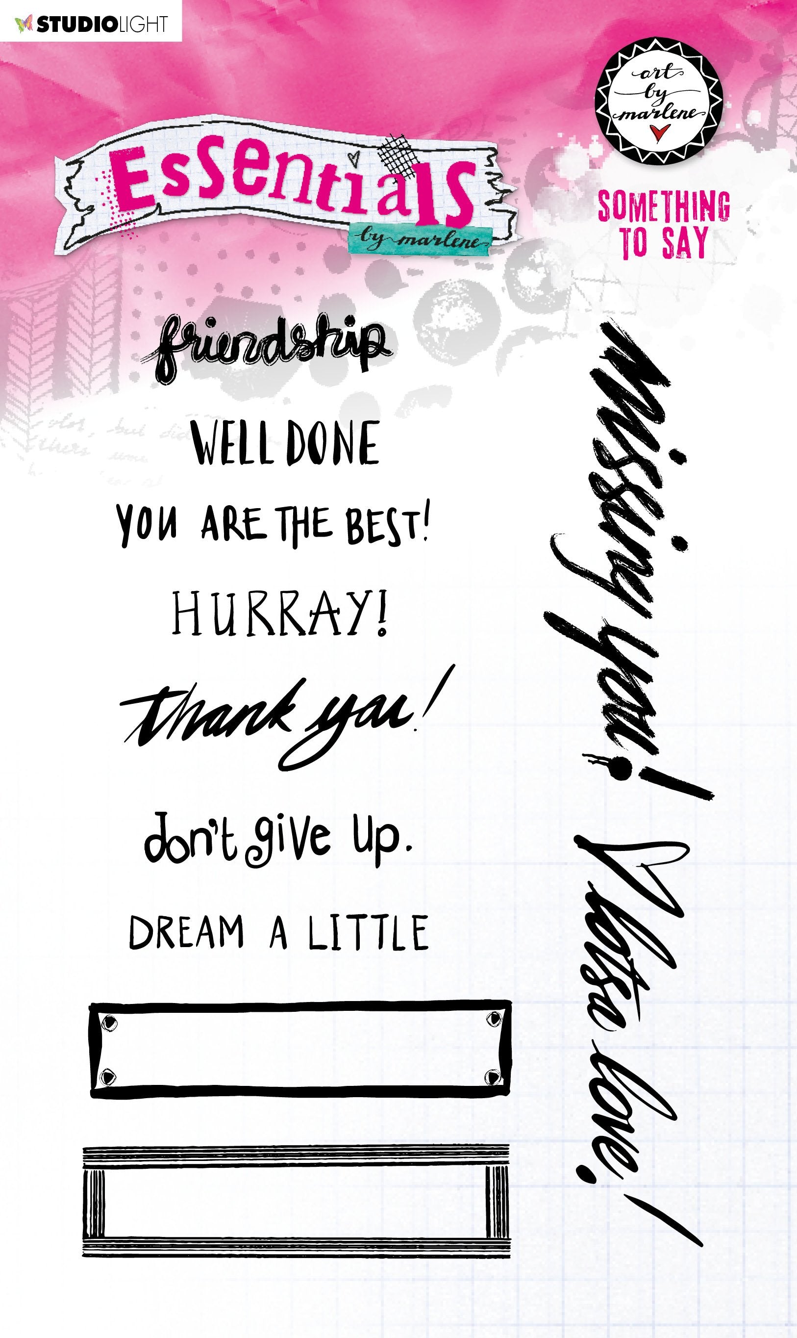 ABM Clear Stamp Something To Say Essentials 105x148mm nr.75