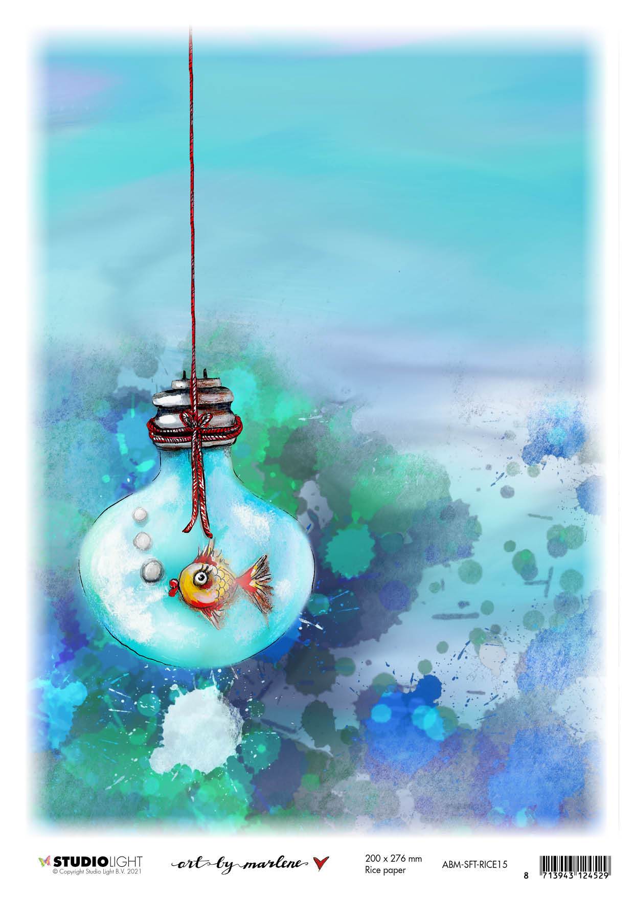 ABM Rice Paper In my bubble So-Fish-Ticated 200x276mm nr.15