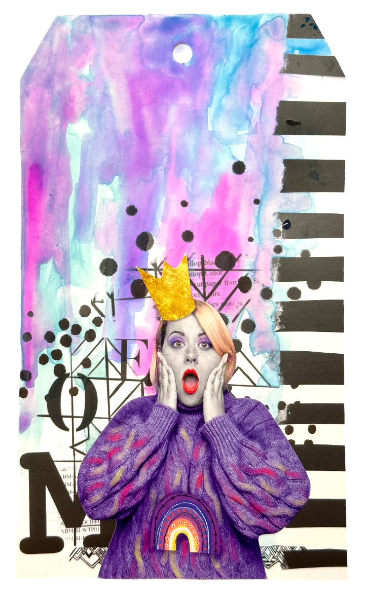 ABM Paper Tags Black And White Prints Signature Collection 100x170x8mm 21 PC nr.01