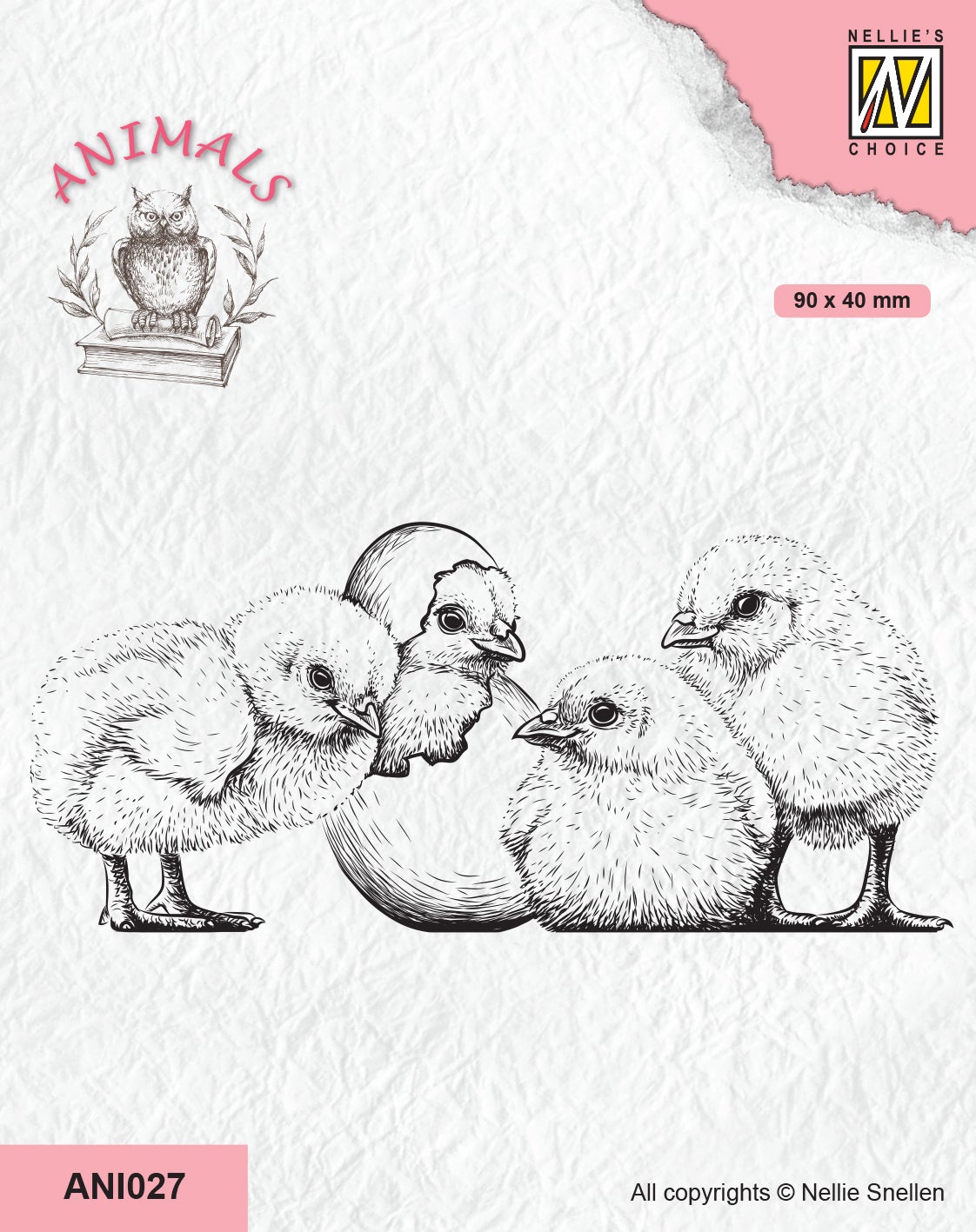 Nellie's Choice Clear Stamp Animals - Chicken