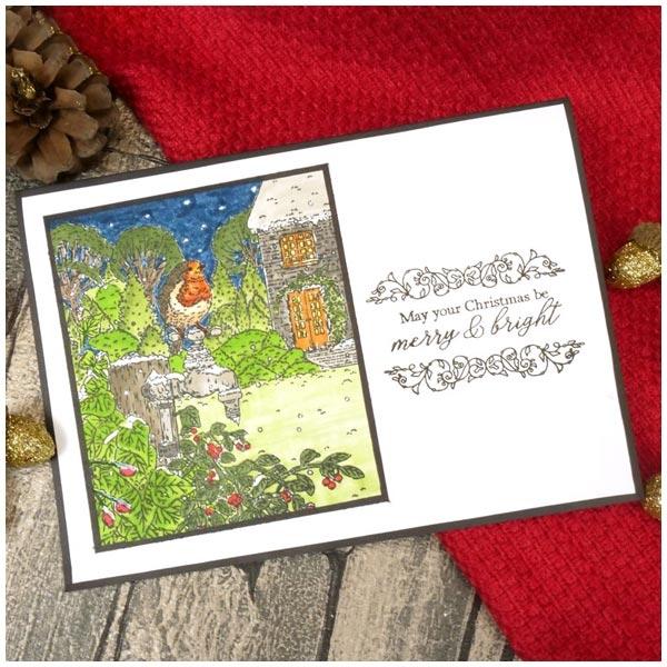 For The Love Of Stamps - Robin's Winter Garden A6 Stamp Set