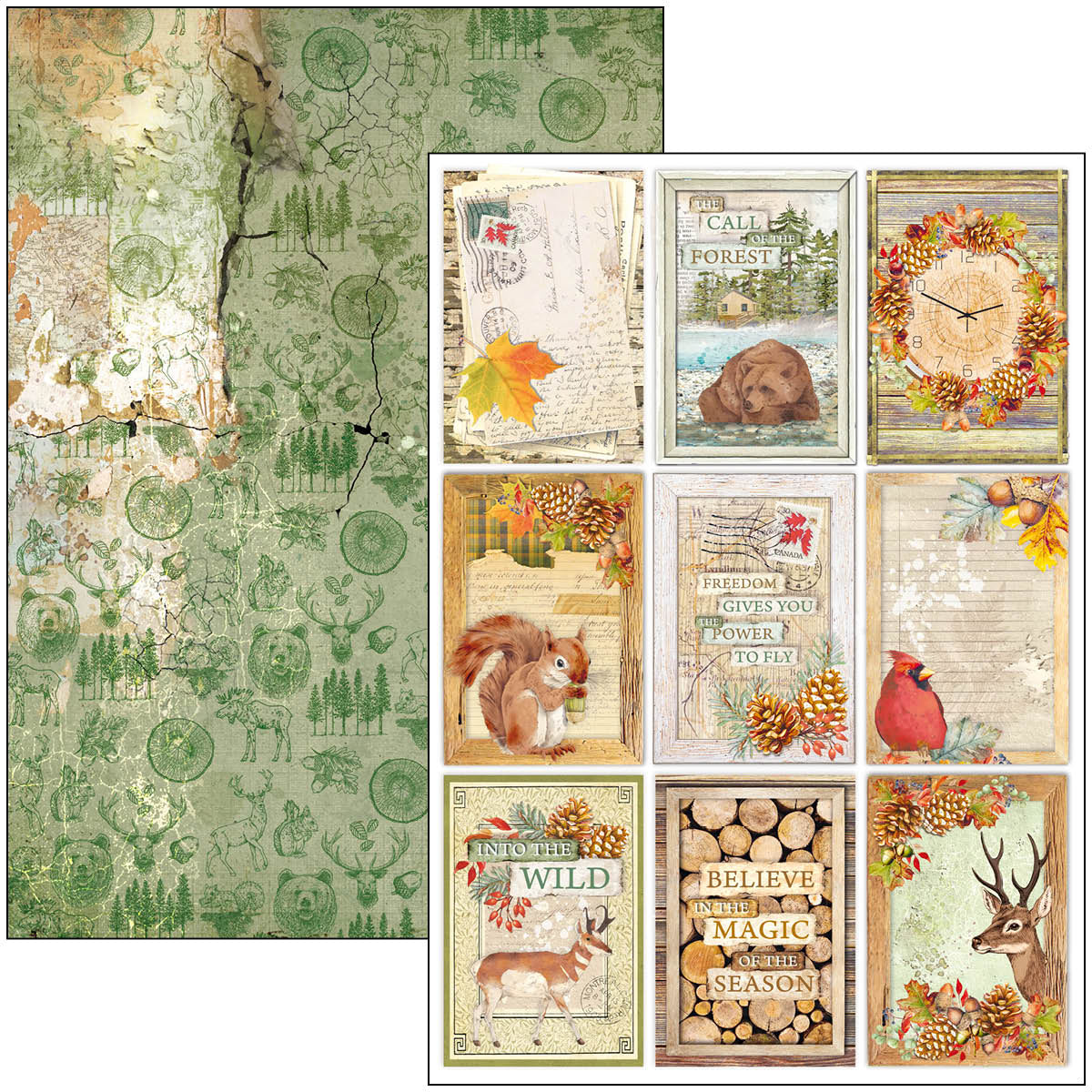 Ciao Bella Into The Wild Creative Pad A4 9/Pkg