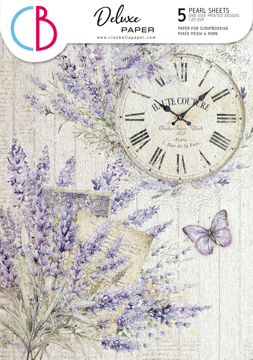 Deluxe Morning In Provence Paper Pearl A4 5/Pkg