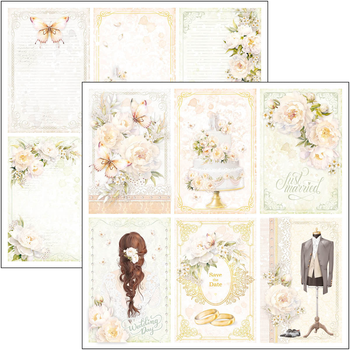 Always & Forever Paper Pad 8"x8" 12/Pkg