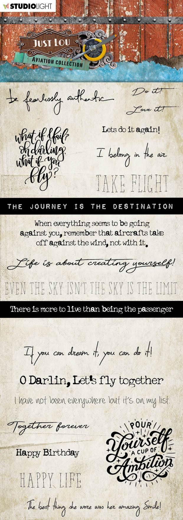 JL Chipboard Aviation Collection 105x297mm nr.06