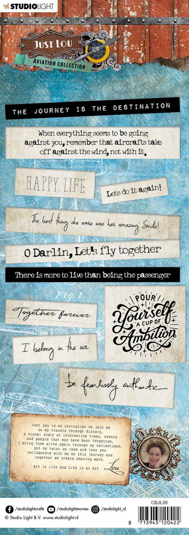 JL Chipboard Aviation Collection 105x297mm nr.06