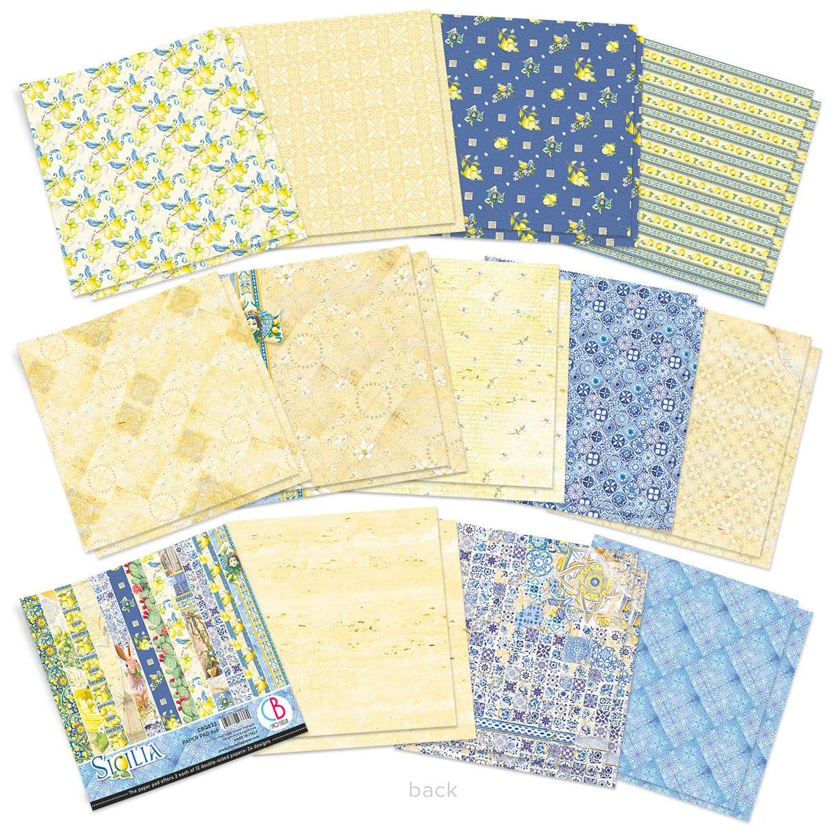 Ciao Bella Sicilia Paper Pad 6"x6" 24/Pkg