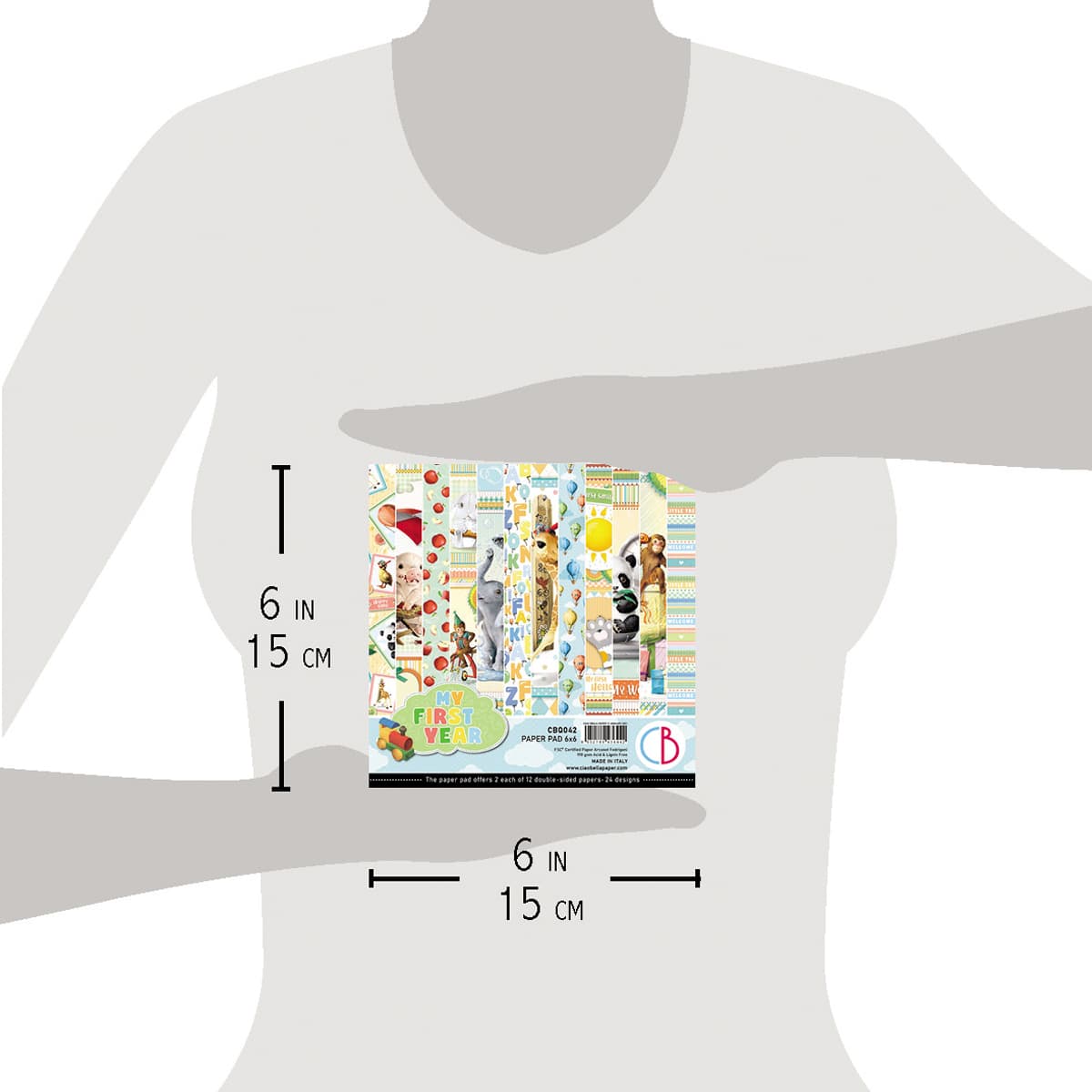 Ciao Bella My First Year Paper Pad 6"x6" 24/Pkg