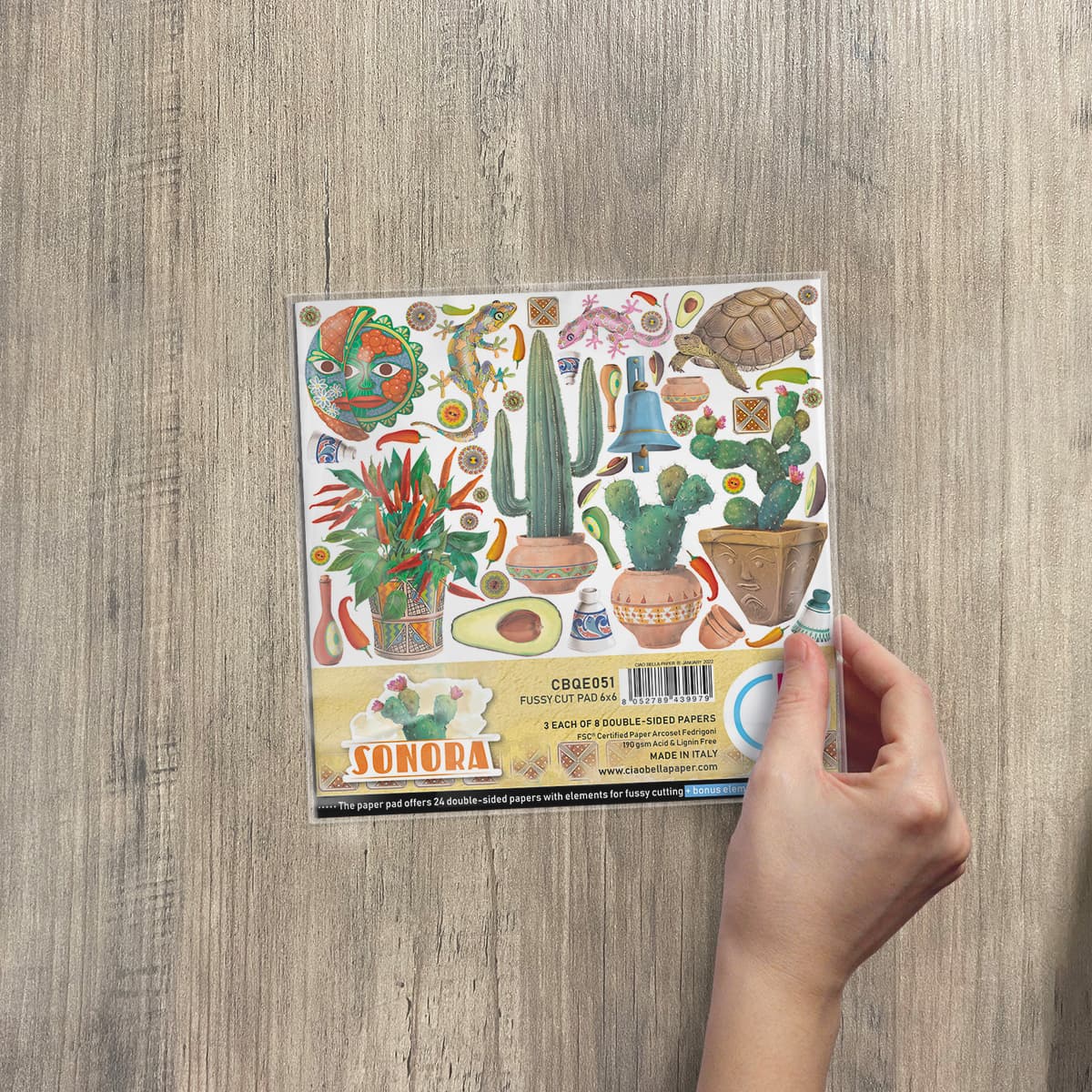 Ciao Bella Sonora Fussy Cut Pad 6"x6" 24/Pkg